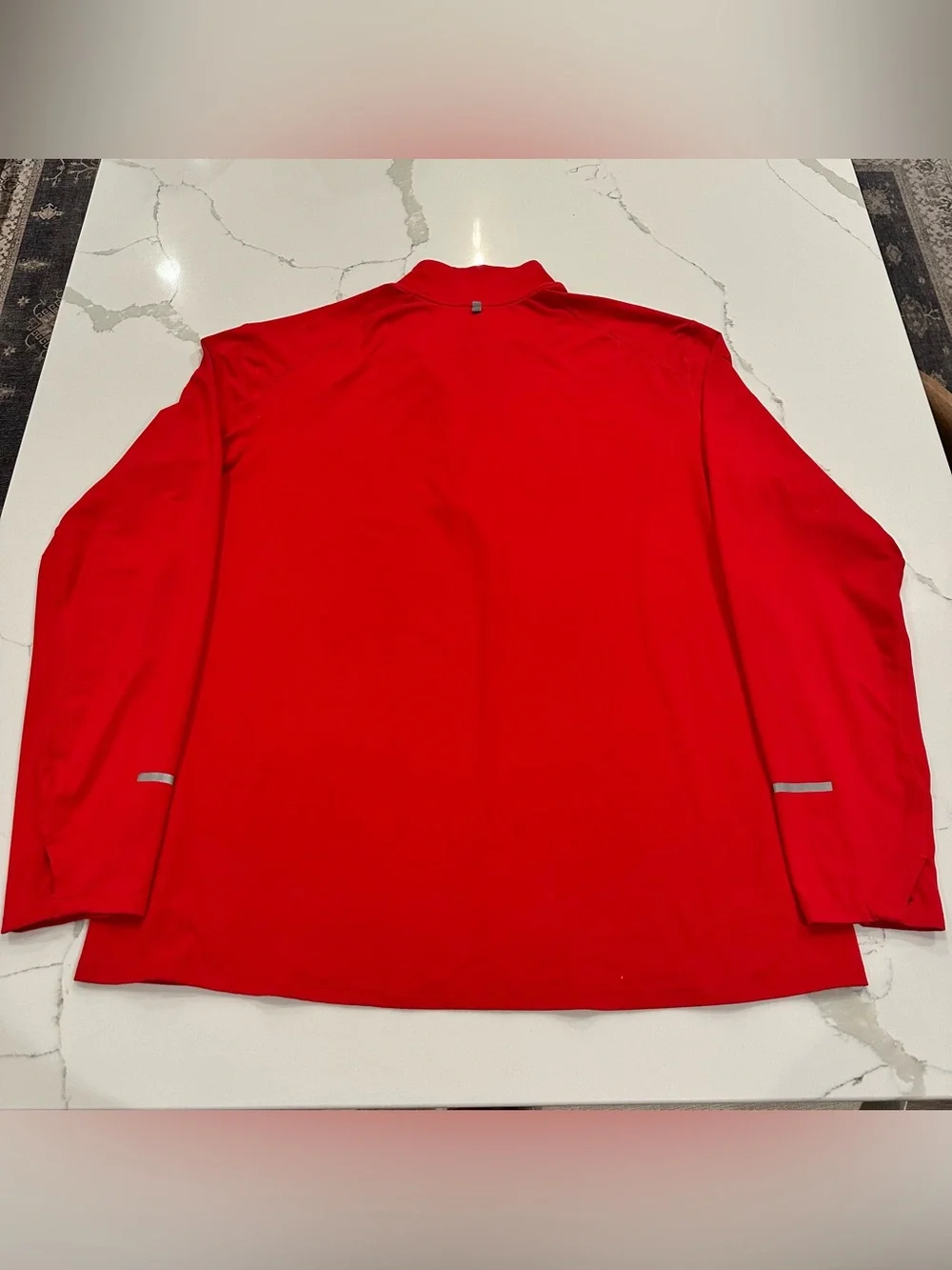 Nike Dri-Fit Running Mens 1/2 Zip Red Long Sleeve Pullover Shirt XXL Performance
